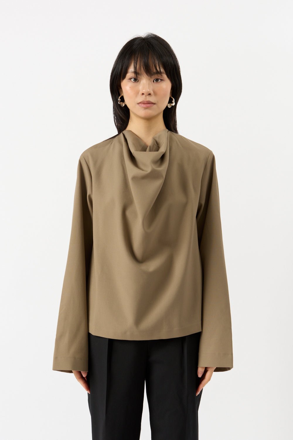 Róhe - Róhe Draped Wool Top (38 FR)