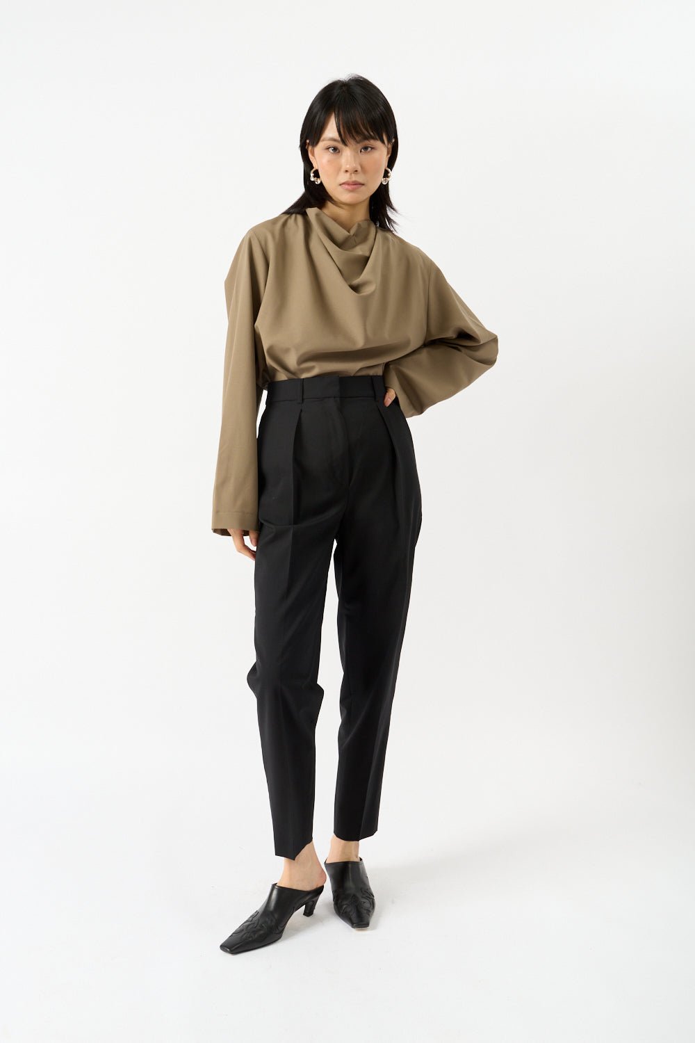 Róhe - Róhe Draped Wool Top (38 FR)