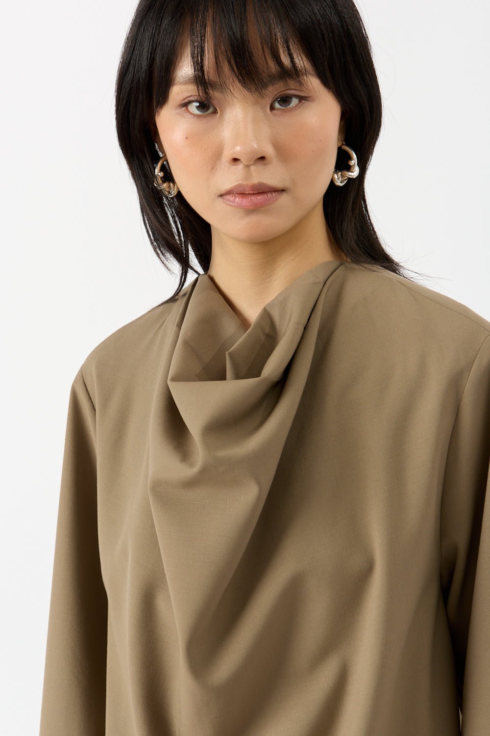 Róhe - Róhe Draped Wool Top (38 FR)