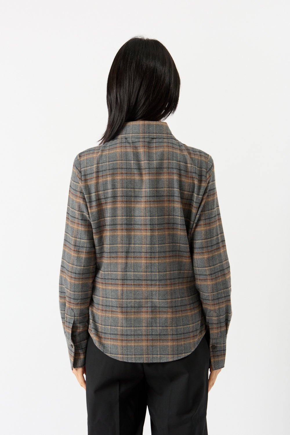 Bessette - Róhe Fitted Cotton Flannel Check Shirt (36FR)