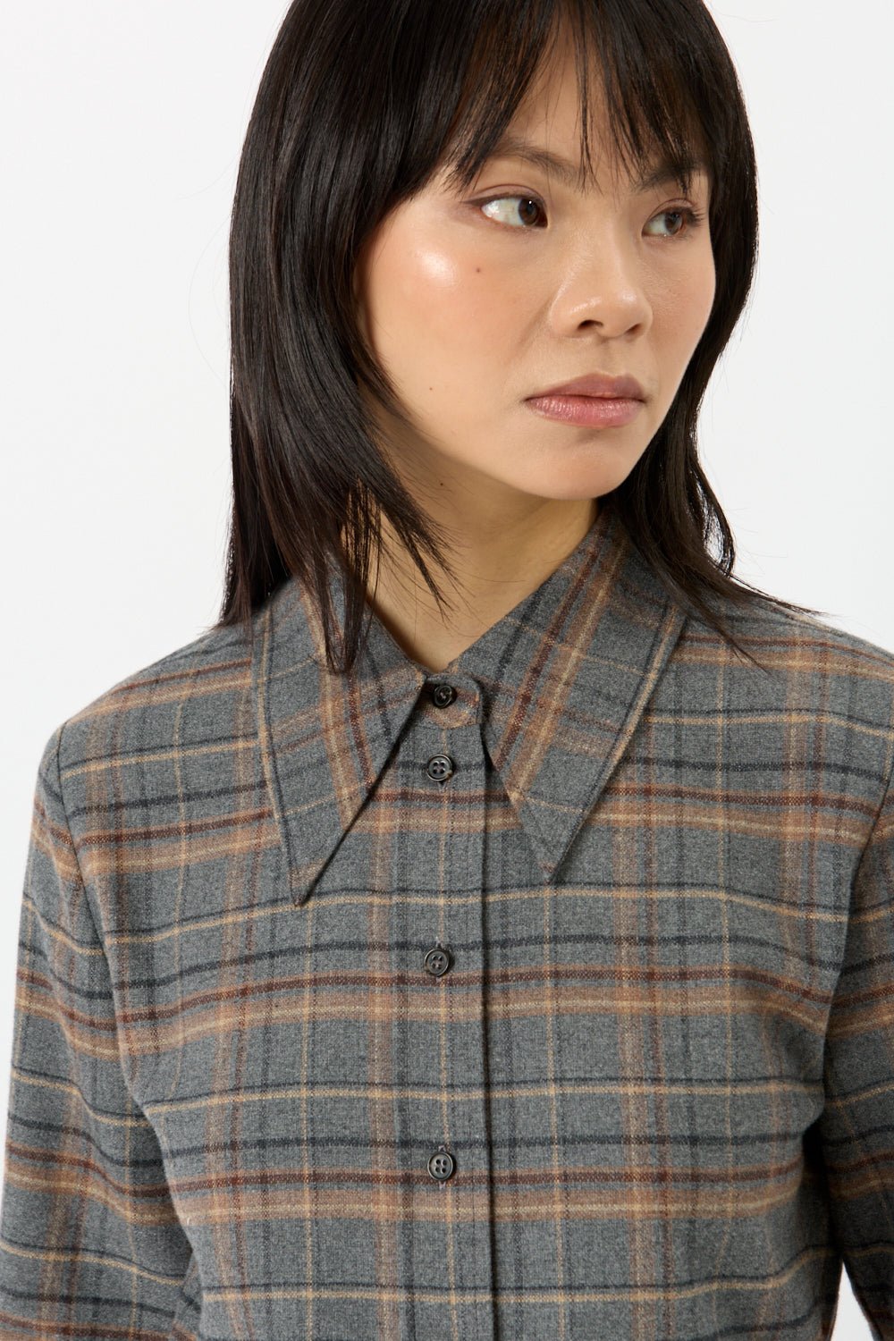 Bessette - Róhe Fitted Cotton Flannel Check Shirt (36FR)