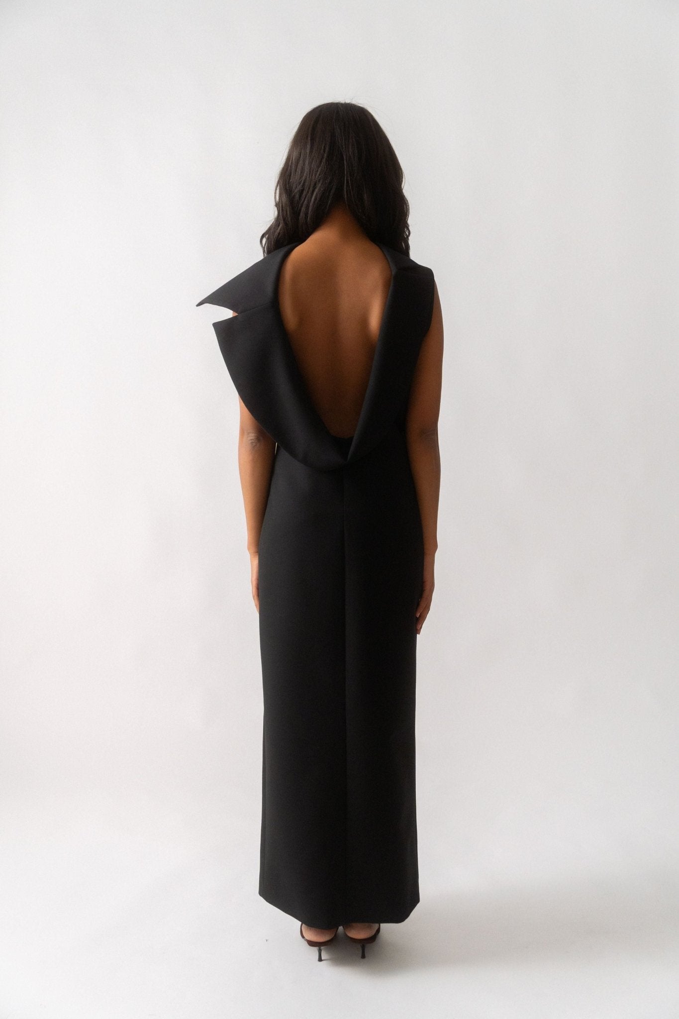 Bessette - Róhe Sculptural Open Back Tailored Dress (38 FR)