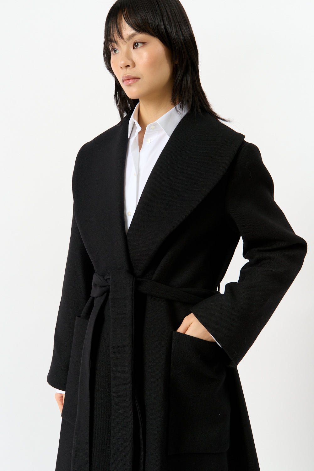 Bessette - Róhe Shawl Collar Wrap Coat (34 FR & 36 FR)