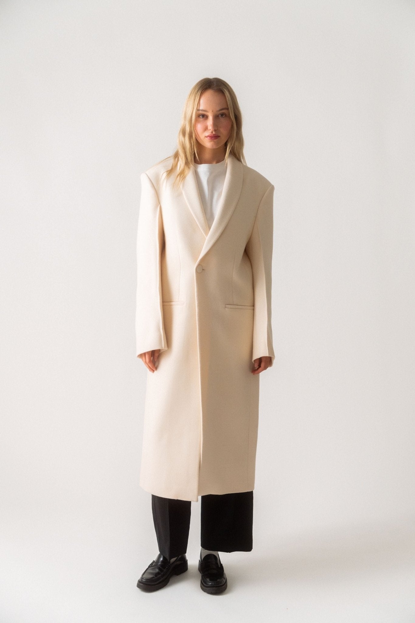 Róhe - Róhe Tuxedo Dense Wool Blend Coat (XS & Small)