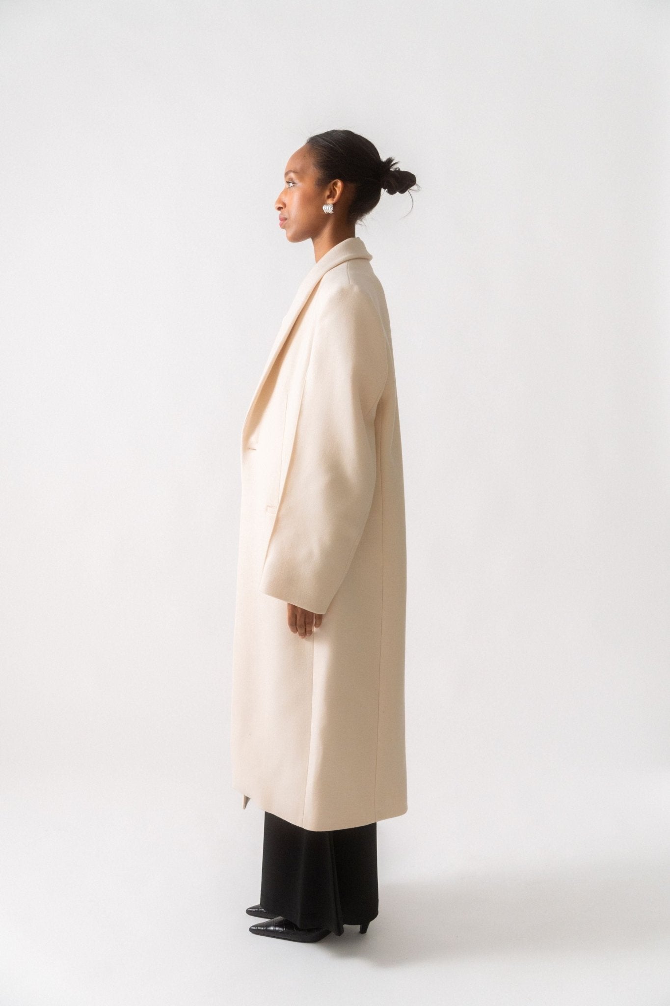 Bessette - Róhe Tuxedo Dense Wool Blend Coat (XS & Small)