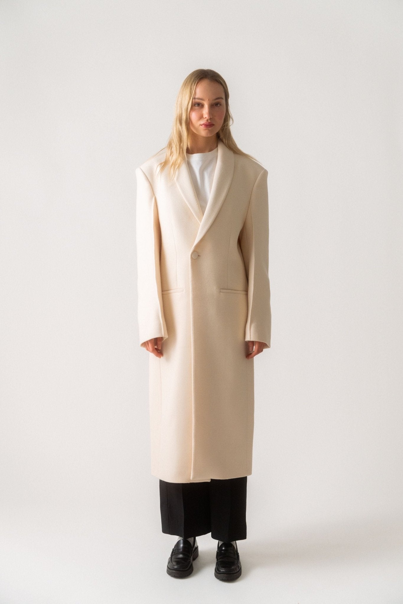 Róhe - Róhe Tuxedo Dense Wool Blend Coat (XS & Small)