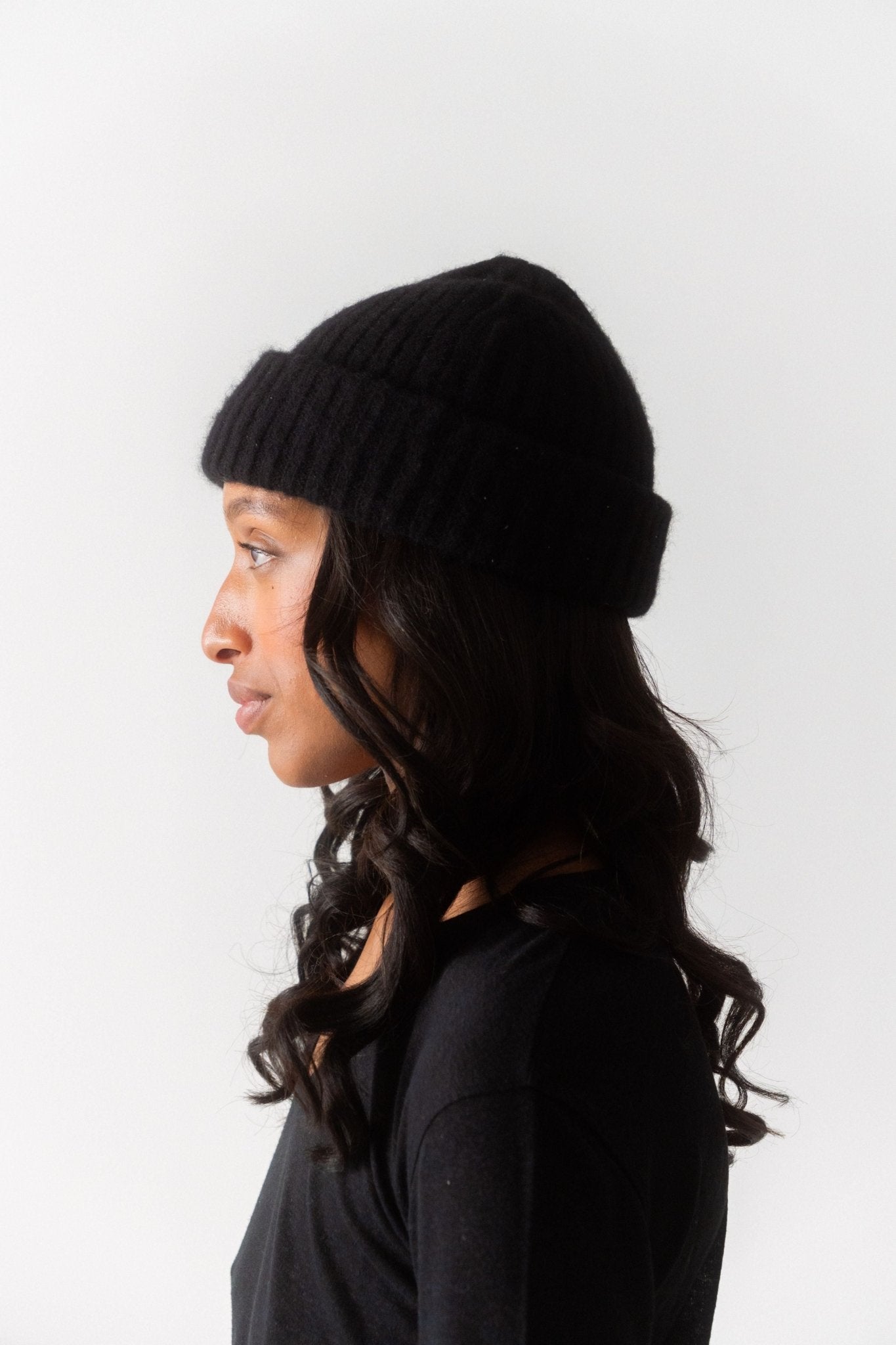 Toteme - Toteme Chunky Brim Beanie Black