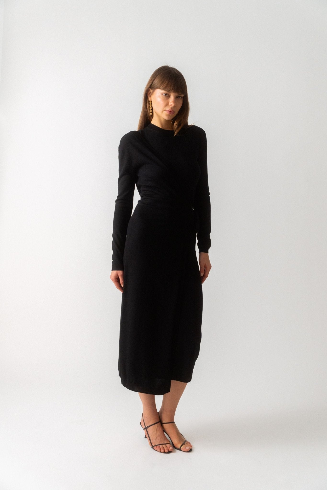 Bessette - Toteme Knitted Merino Wrap Dress (XS, Small & Medium)