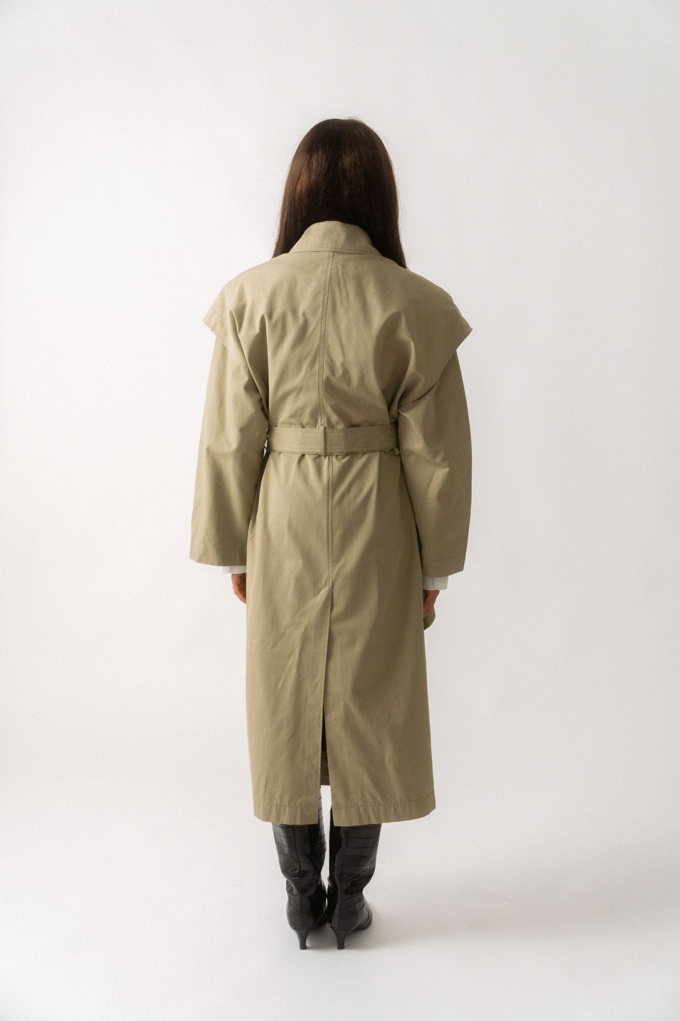 Bessette - Toteme Layered Cotton Cupro Trench (36 DK & 38 DK)