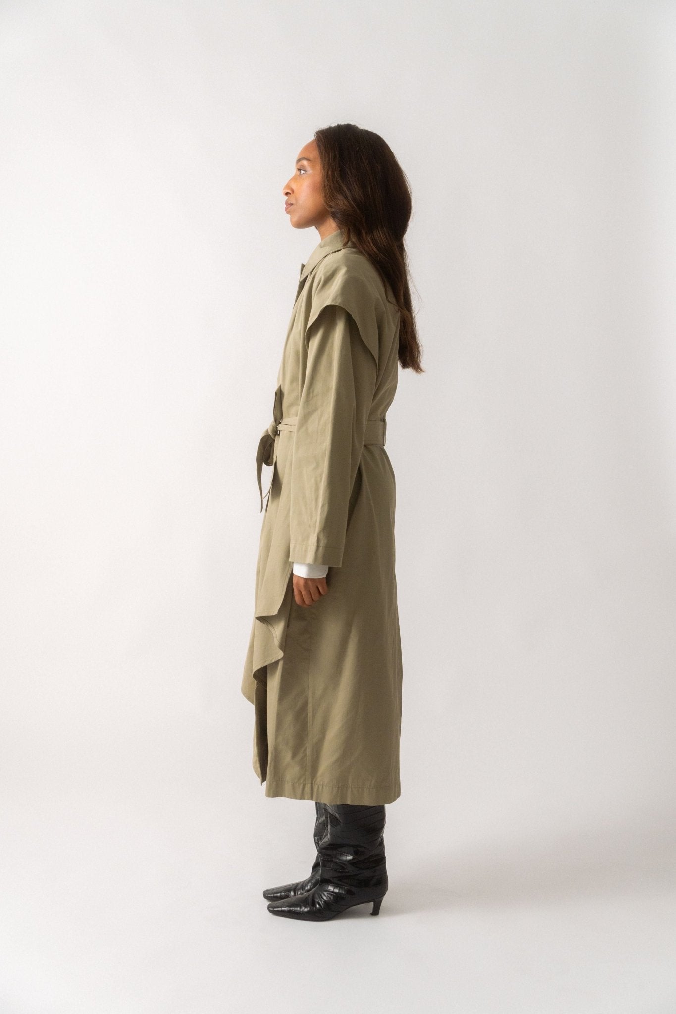 Bessette - Toteme Layered Cotton Cupro Trench (36 DK & 38 DK)