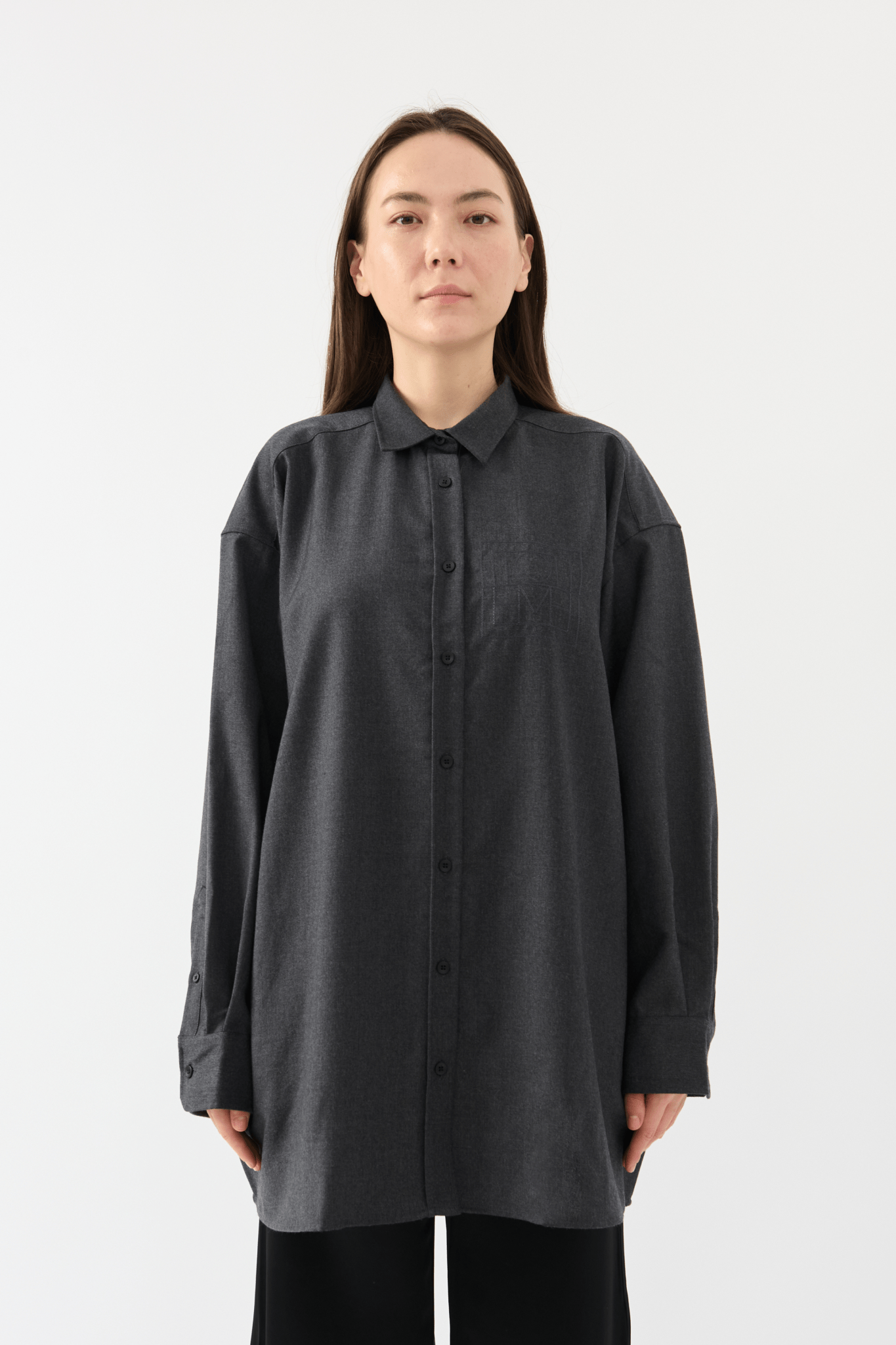 Toteme - Toteme Long fluid monogram wool shirt (38 DK & 40 DK)