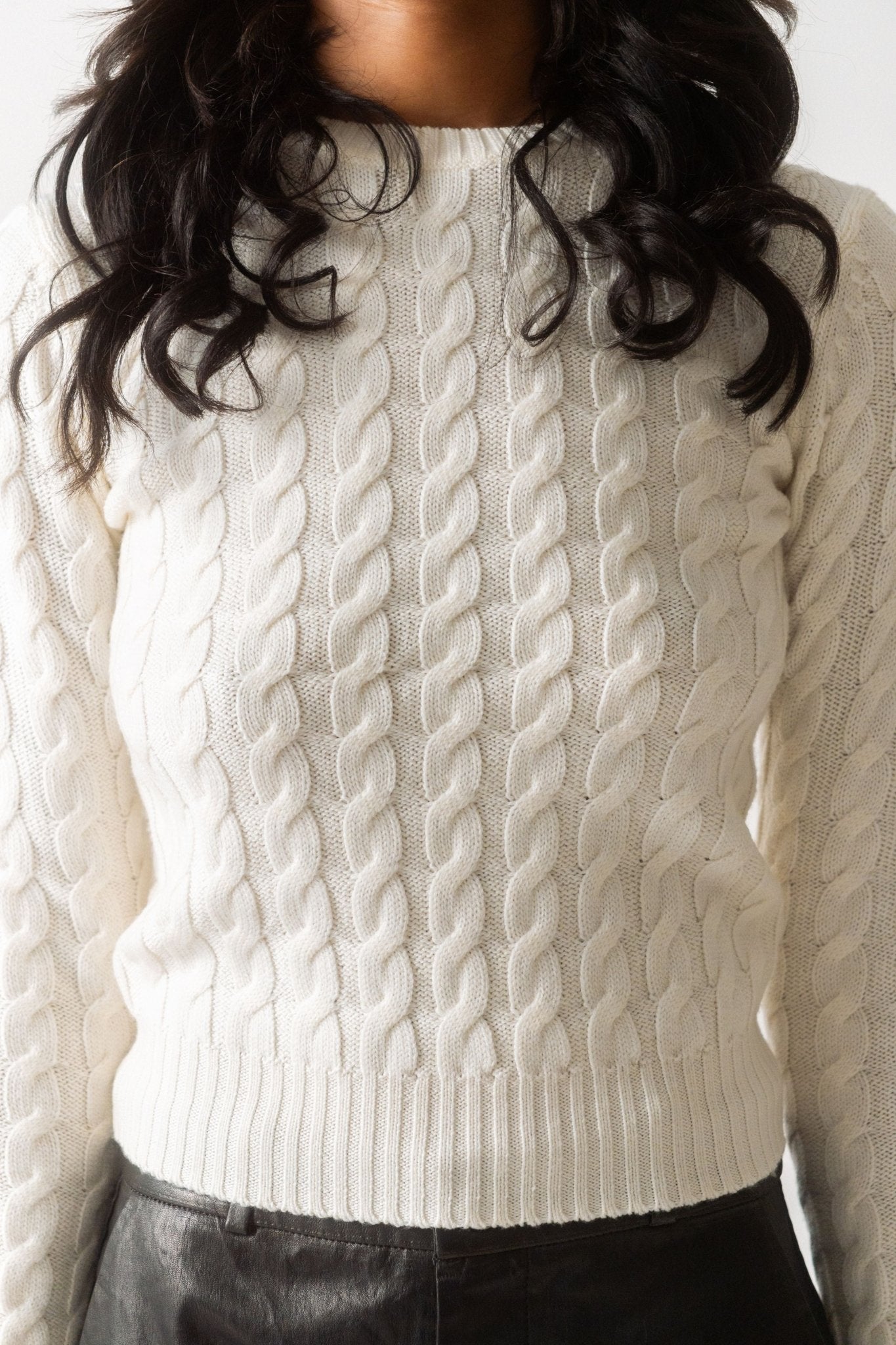 Bessette - Toteme Petite Cable Knit Cream (XXS)