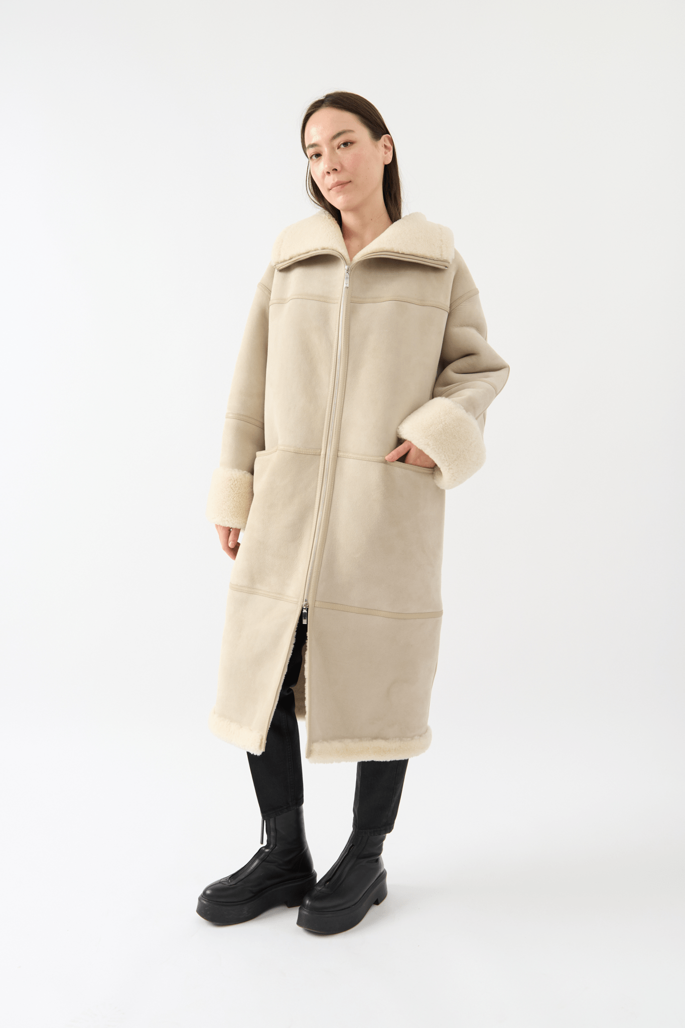 Toteme - Toteme Signature Shearling Coat (XXS & XS/S)