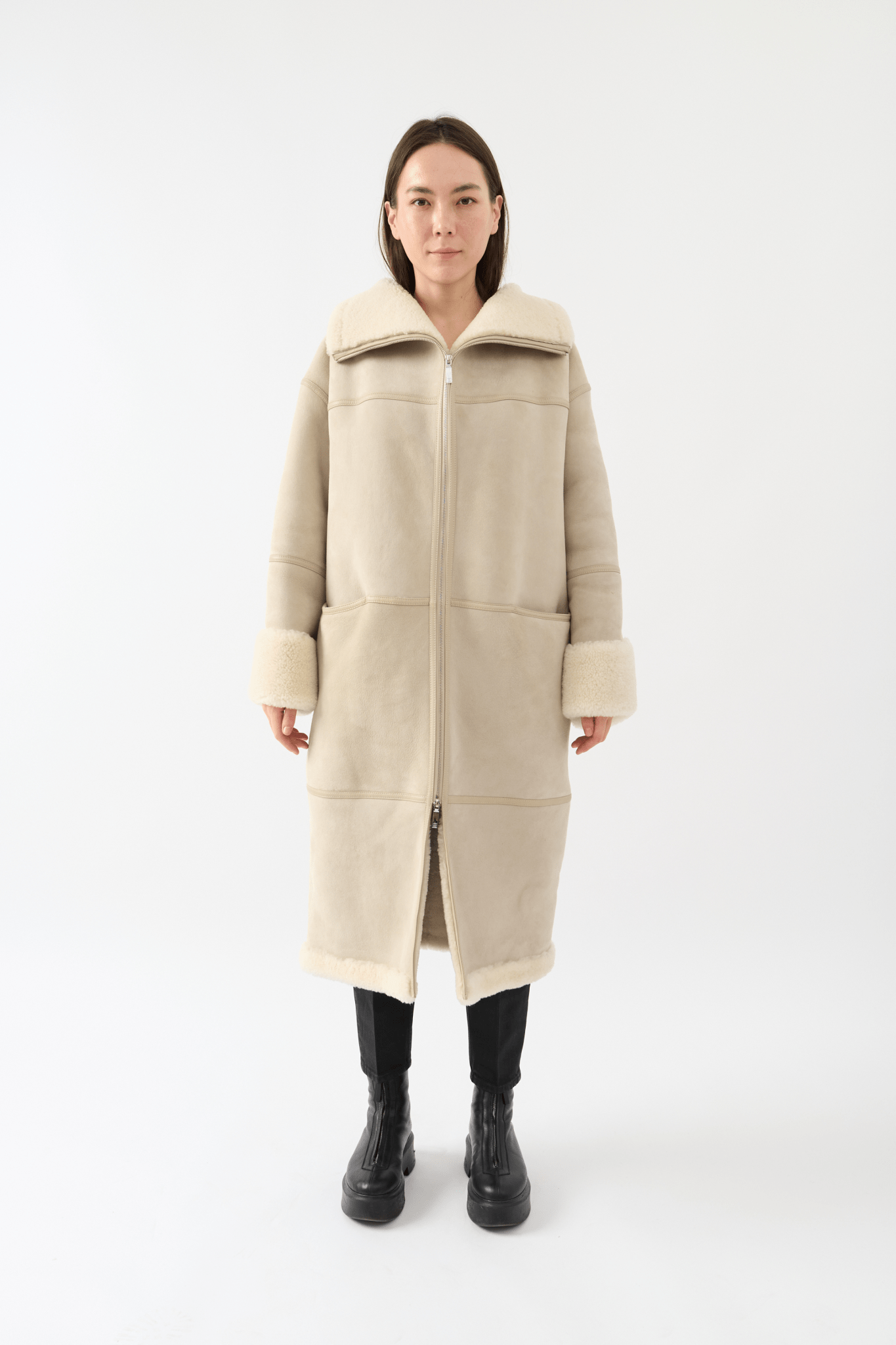 Toteme - Toteme Signature Shearling Coat (XXS & XS/S)