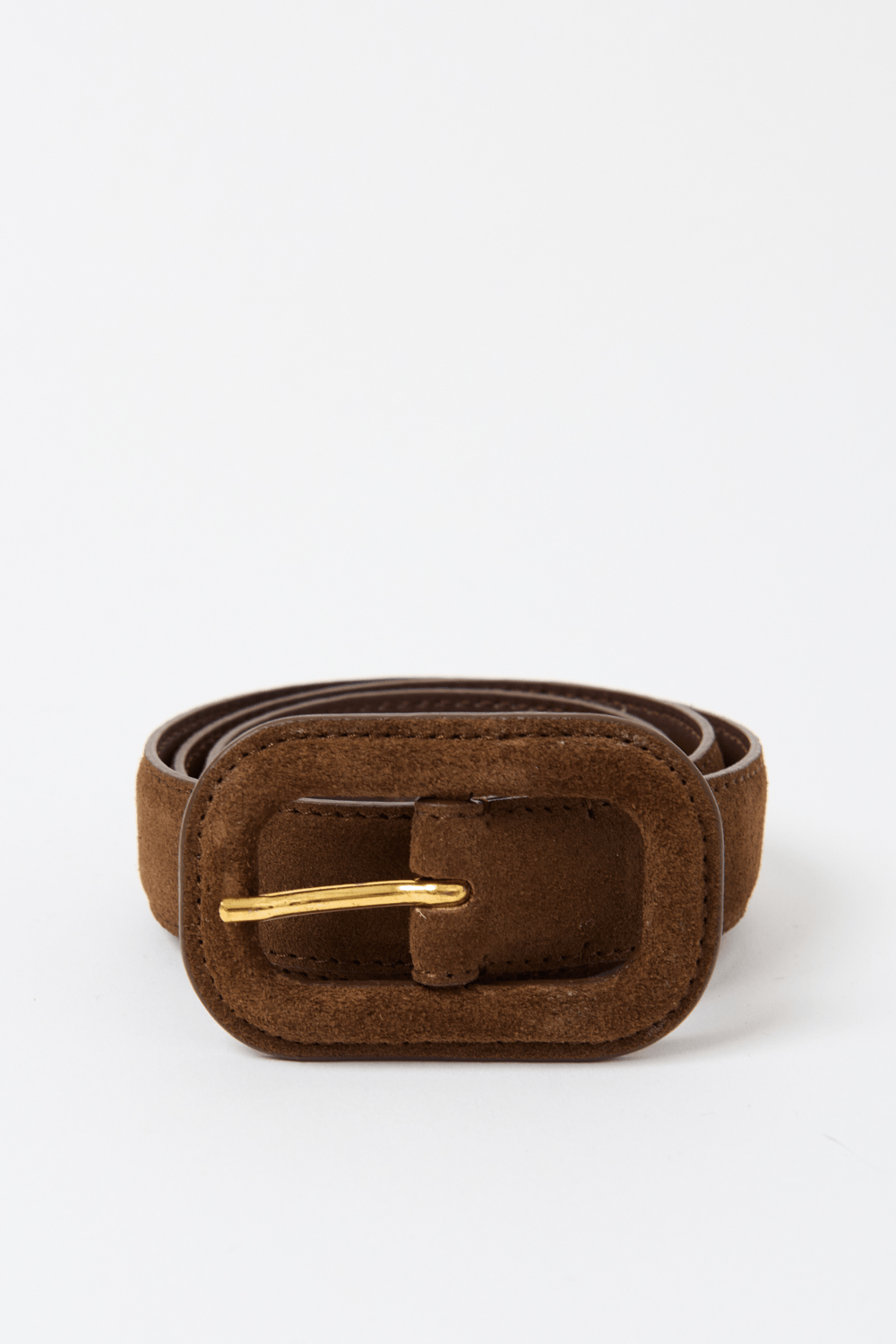 Toteme - Toteme Slim Covered Buckle Suede Belt (70)