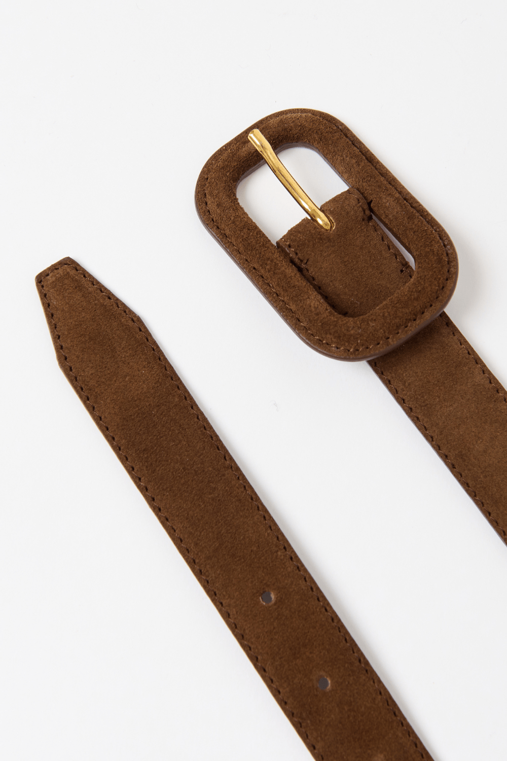 Toteme - Toteme Slim Covered Buckle Suede Belt (70)