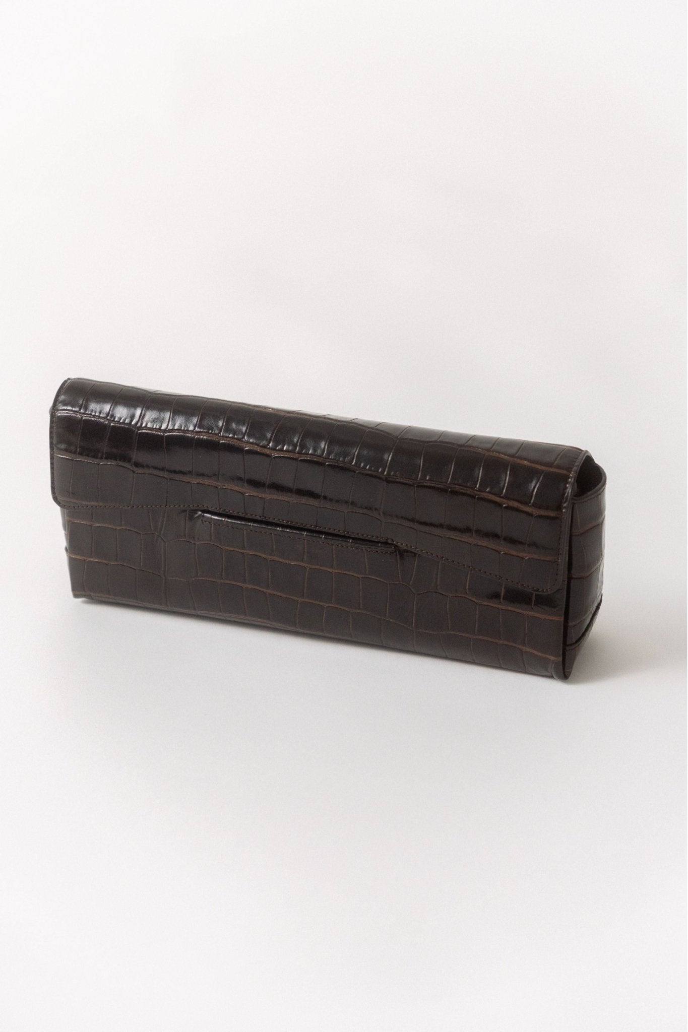 Bessette - Toteme Soft T - Clutch Brown Croc