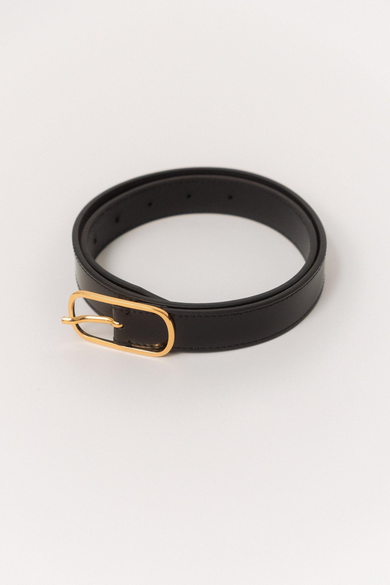 Bessette - Toteme Wide Oval Buckle Leather Belt