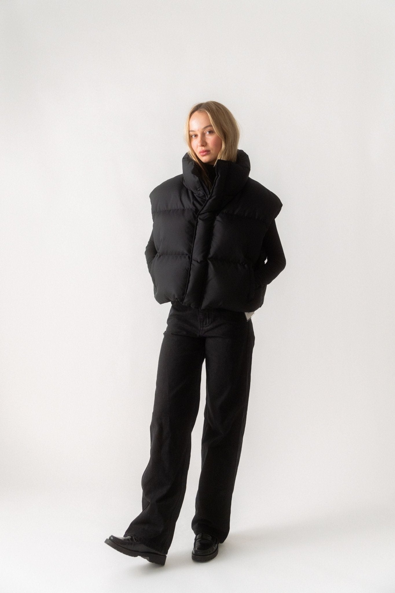 Wardrobe.NYC - WARDROBE.NYC Black Puffer Vest (XSmall, Medium & Large)