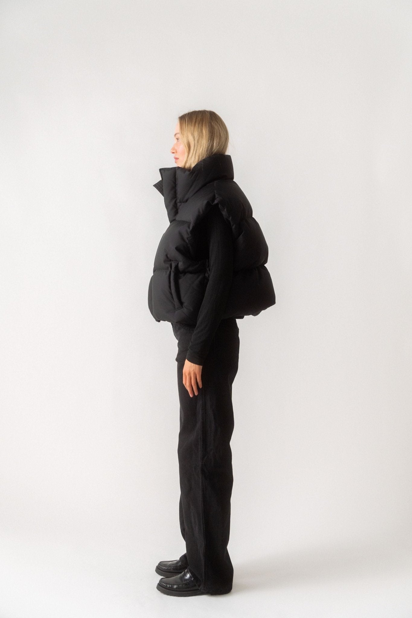 Wardrobe.NYC - WARDROBE.NYC Black Puffer Vest (XSmall, Medium & Large)