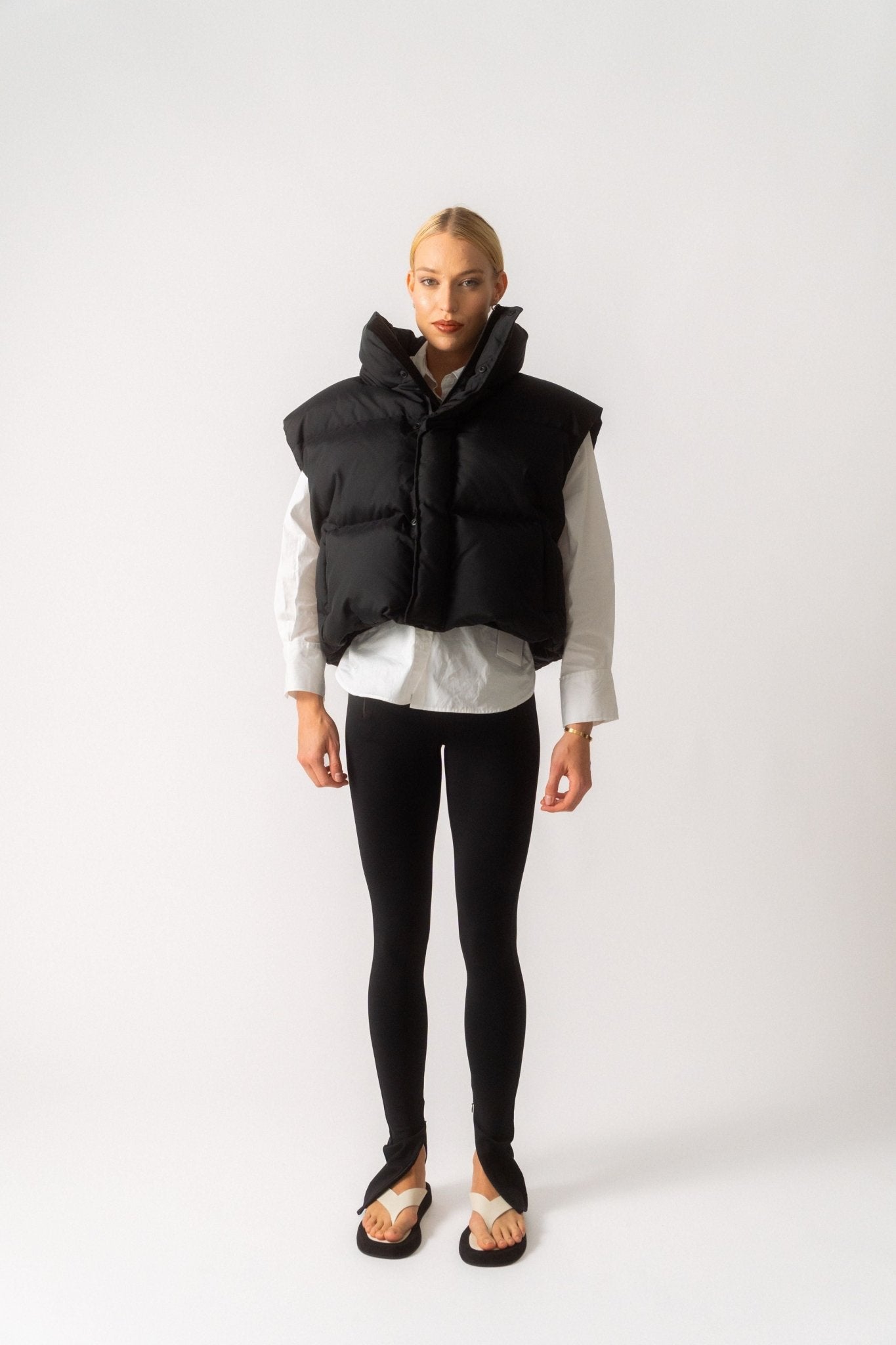 Bessette - WARDROBE.NYC Black Puffer Vest (XSmall, Medium & Large)