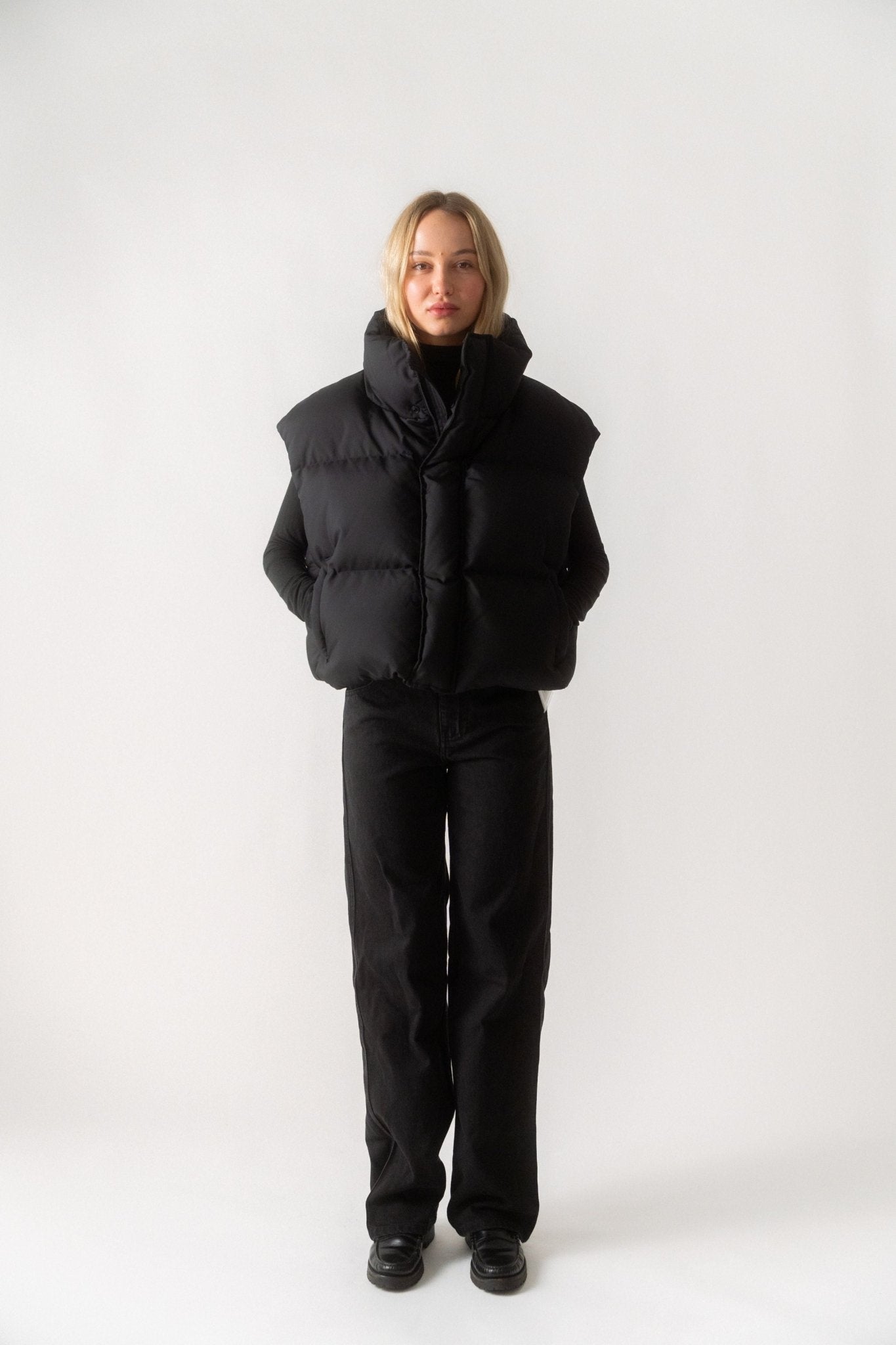 Wardrobe.NYC - WARDROBE.NYC Black Puffer Vest (XSmall, Medium & Large)