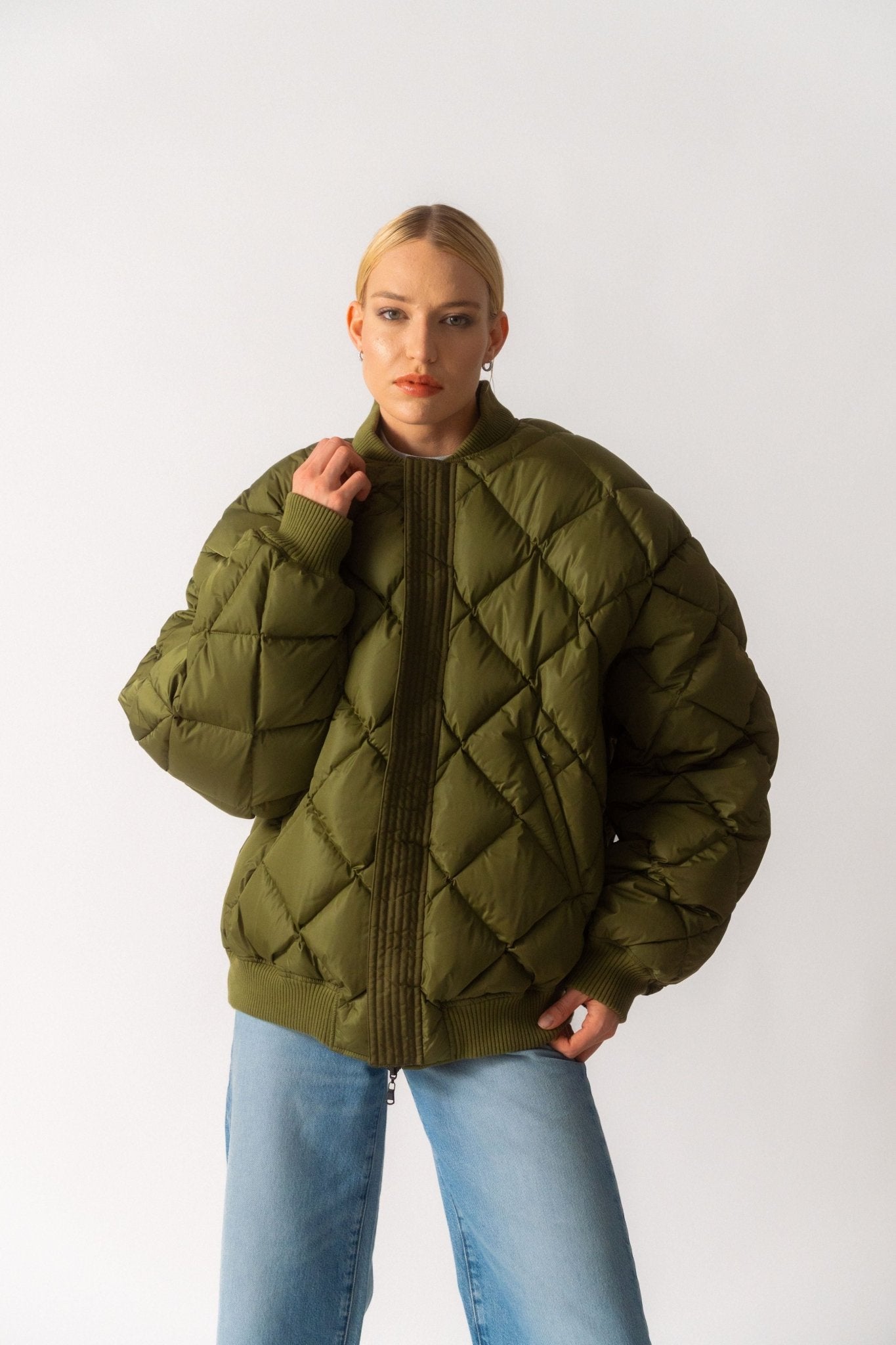 Bessette - Wardrobe.NYC Reversible Quilted Bomber Jacket (Small)