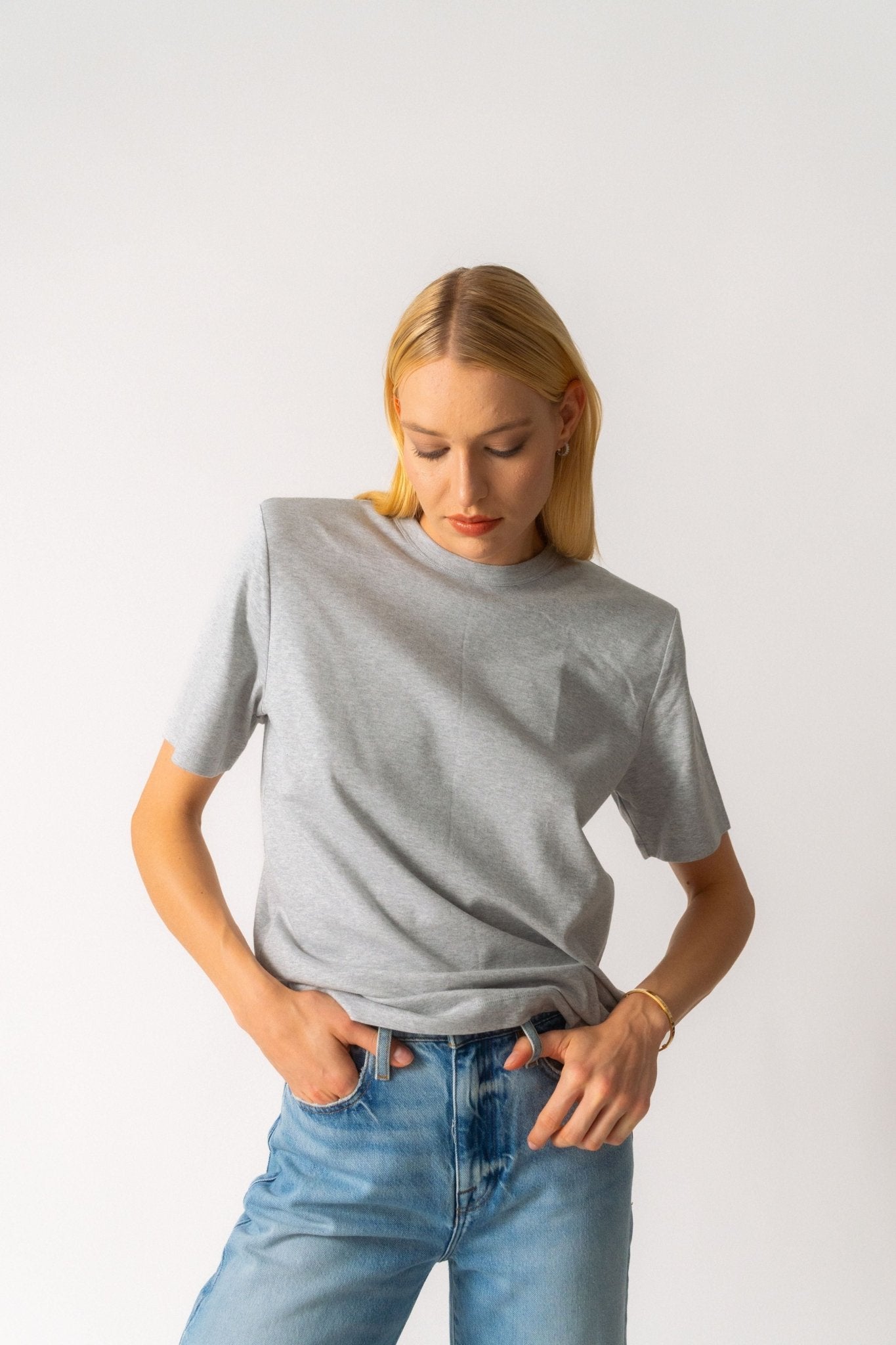 Bessette - Wardrobe.NYC Shoulder Pad T-Shirt (XS, Small, Medium & Large)