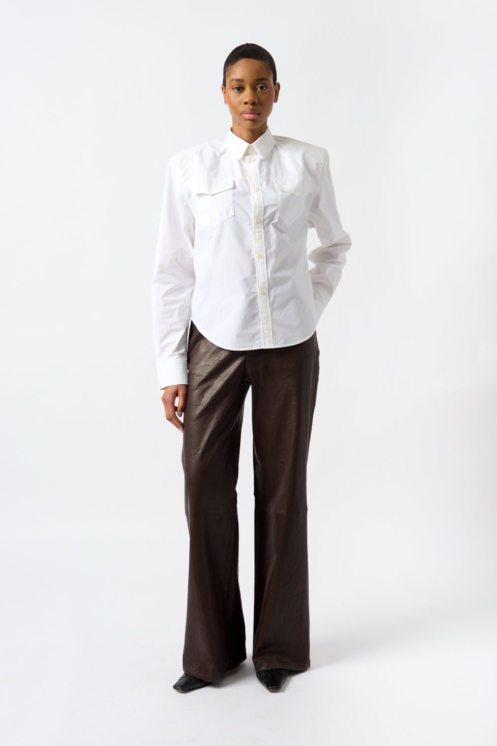 Wardrobe.NYC - Wardrobe.NYC White Shoulder Pad Shirt (XS, Small, Medium & Large)