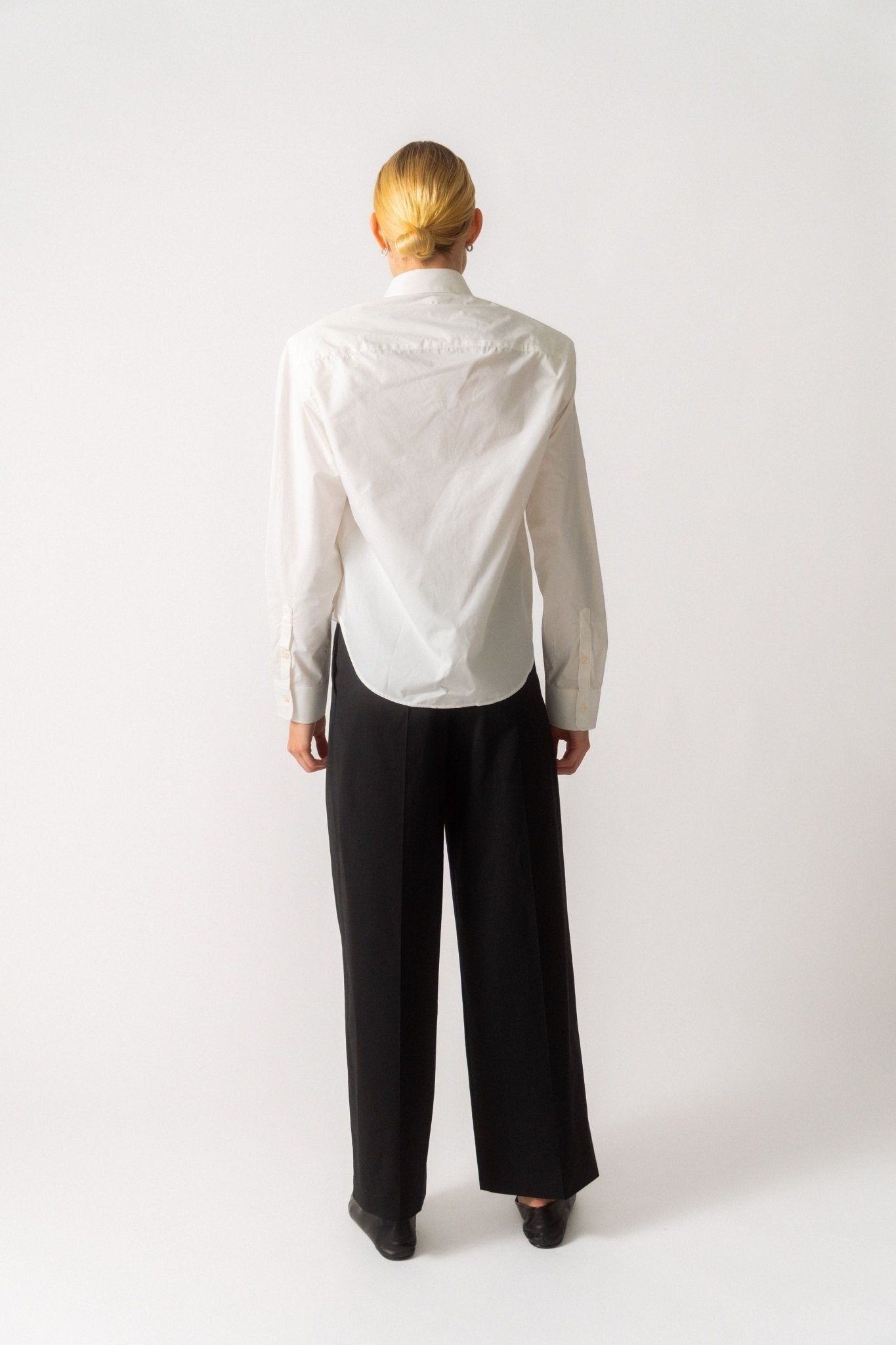 Bessette - Wardrobe.NYC White Shoulder Pad Shirt (XS, Small, Medium & Large)