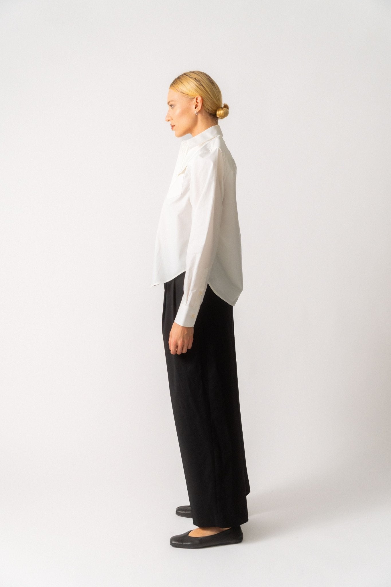 Bessette - Wardrobe.NYC White Shoulder Pad Shirt (XS, Small, Medium & Large)